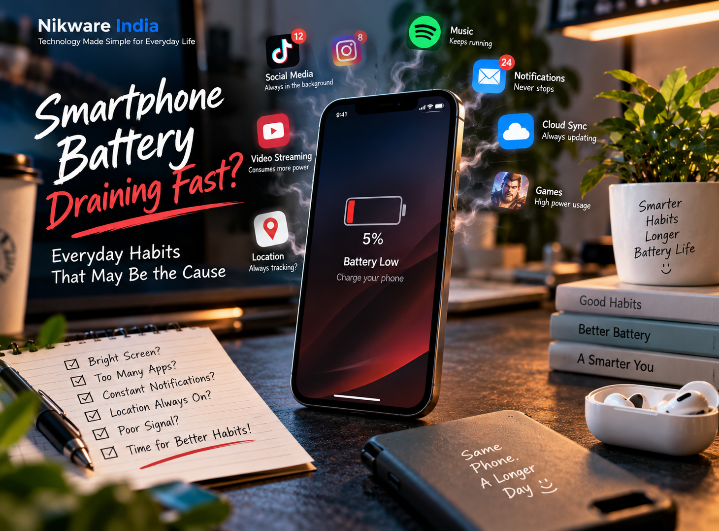 Smartphone Battery Drain: Everyday Habits That May Be the Cause